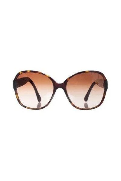Chanel Vintage Vintage Accessoires Pre-owned Plastic Sunglasses Brown 5 Chanel Vintage Vintage Accessoires Pre-owned Plastic Sunglasses Brown - Afbeelding 5