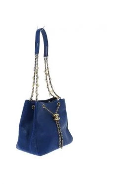Chanel Vintage Vintage Tassen Pre-owned Bag Blue -Goedkope Chanel Vintage winkel aab702c6a092ece3271274d38e779274