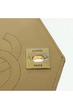 Chanel Vintage Vintage Tassen Pre-owned Leather Chanel-bags Beige -Goedkope Chanel Vintage winkel ab491faf0e83185efd5097587ba83dd9