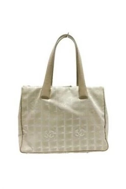 Chanel Vintage Vintage Tassen Pre-owned Nylon Chanel-bags Beige -Goedkope Chanel Vintage winkel ac11be01efefc65d2f564a21df08f78f