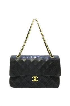 Chanel Vintage Vintage Tassen Pre-owned Medium Double Flap Bag Black -Goedkope Chanel Vintage winkel ac28b6e2c6149af6e74f0ba5c23007bc