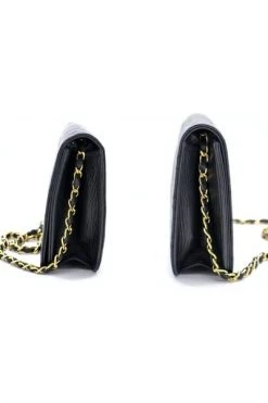 Chanel Vintage Vintage Tassen Pre-owned Full Flap Chain Shoulder Bag Clutch Quilted Lambskin Black -Goedkope Chanel Vintage winkel ac7d102efc3d4ab5471f07bc6e3dba75
