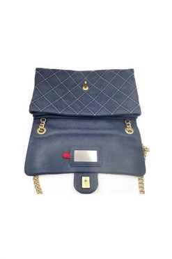 Chanel Vintage Vintage Tassen Pre-owned Leather Chanel-bags Blue