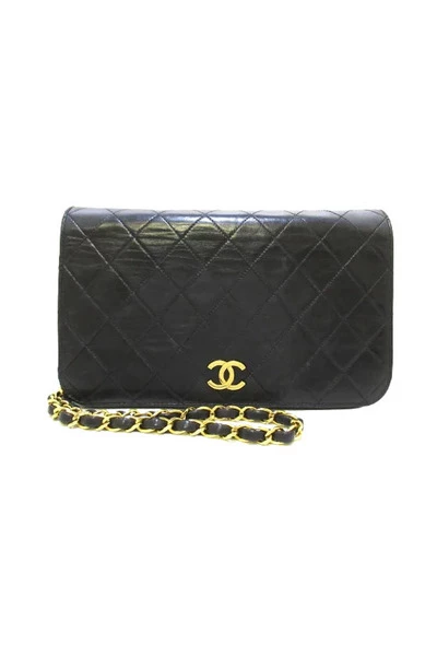 Chanel Vintage Vintage Tassen Pre-owned Leather Chanel-bags Black 3 Chanel Vintage Vintage Tassen Pre-owned Leather Chanel-bags Black - Afbeelding 3