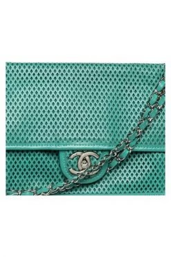 Chanel Vintage Vintage Tassen Shoulder Bags Blue