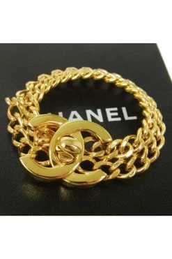 Chanel Vintage Vintage Sieraden Pre-owned Metal Chanel-jewelry Yellow -Goedkope Chanel Vintage winkel ad54056ac858c2bfe9f80a94fce62db9