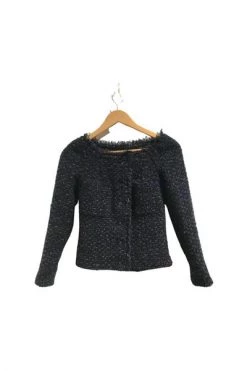 Chanel Vintage Vintage Tops Pre-owned Silk Tops Black