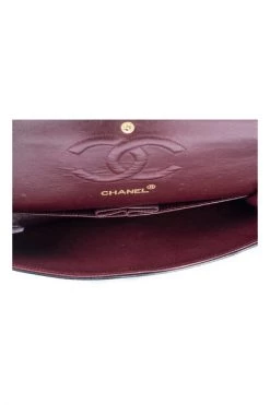 Chanel Vintage Vintage Tassen Pre-owned Medium Double Flap Bag Black