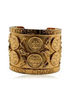 Chanel Vintage Vintage Sieraden Pre-owned Cuff Bangle Bracelet Yellow -Goedkope Chanel Vintage winkel b06d4e3b7e32a1eee6f05e5c71db1ce0