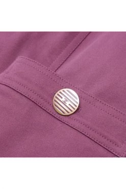 Chanel Vintage Vintage Jassen Pre-owned Cotton Outerwear Purple