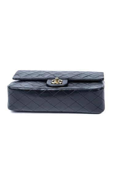 Chanel Vintage Vintage Tassen Pre-owned Medium Double Flap Bag Black 2 Chanel Vintage Vintage Tassen Pre-owned Medium Double Flap Bag Black - Afbeelding 2