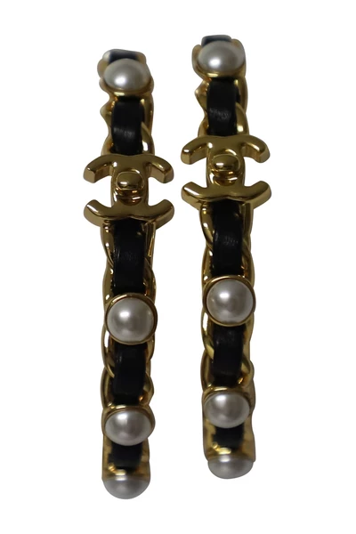 Chanel Vintage Vintage Sieraden Earrings Yellow 4 Chanel Vintage Vintage Sieraden Earrings Yellow - Afbeelding 4