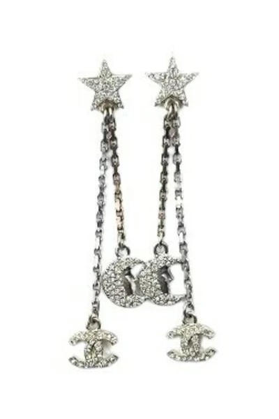 Chanel Vintage Vintage Sieraden Pre-owned Metal Chanel-jewelry Gray 4 Chanel Vintage Vintage Sieraden Pre-owned Metal Chanel-jewelry Gray - Afbeelding 4