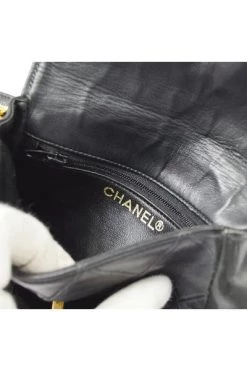 Chanel Vintage Vintage Tassen Pre-owned Leather Chanel-bags Black -Goedkope Chanel Vintage winkel b325fda76b835d0801ee32189d3b5789