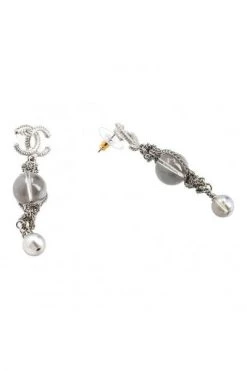 Chanel Vintage Vintage Sieraden Pre-owned Metal Chanel-jewelry Gray