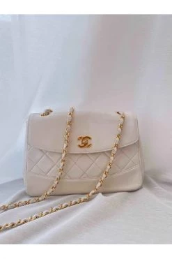 Chanel Vintage Vintage Tassen Pre-owned Shoulder Bags White -Goedkope Chanel Vintage winkel b34e4f00b0f2c831066daf397a8d089c