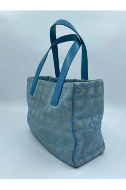 Chanel Vintage Vintage Tassen Pre-owned Nylon Chanel-bags Blue