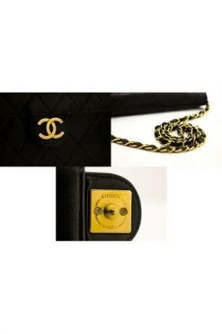 Chanel Vintage Vintage Tassen Pre-owned Leather Shoulder Bag Black