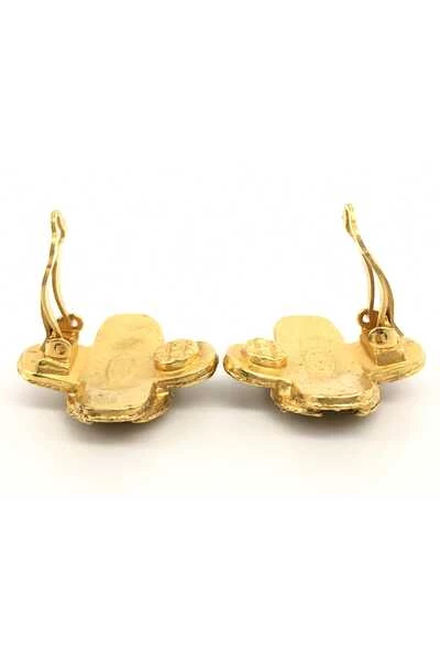 Chanel Vintage Vintage Sieraden Pre-owned Earrings Yellow 2 Chanel Vintage Vintage Sieraden Pre-owned Earrings Yellow - Afbeelding 2