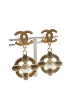 Chanel Vintage Vintage Sieraden Earrings Yellow -Goedkope Chanel Vintage winkel b5eff87ede8a0e42e9d72d499ef9d2d4