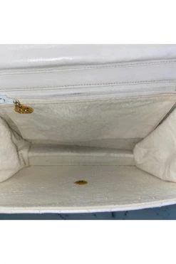 Chanel Vintage Vintage Tassen Pre-owned Leather Flap Bag White -Goedkope Chanel Vintage winkel b61c93650fdbfd1cec83cd211e4168b6