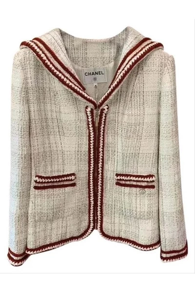 Chanel Vintage Vintage Jassen Pre-owned Jacket Beige 4 Chanel Vintage Vintage Jassen Pre-owned Jacket Beige - Afbeelding 4