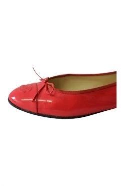 Chanel Vintage Vintage Schoenen Flats Red -Goedkope Chanel Vintage winkel b6d59f43e6bdb45c583f6f27a83086bb