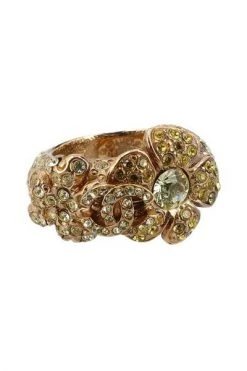 Chanel Vintage Vintage Sieraden Pre-owned Metal Chanel-jewelry Yellow