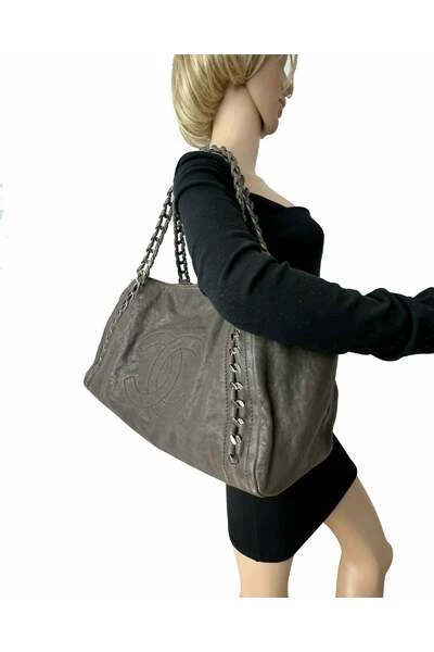 Chanel Vintage Vintage Tassen Pre-owned Shoulder Bags Brown 3 Chanel Vintage Vintage Tassen Pre-owned Shoulder Bags Brown - Afbeelding 3