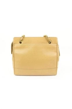 Chanel Vintage Vintage Tassen Pre-owned Leather Chanel-bags Beige -Goedkope Chanel Vintage winkel b790ac13a7418dd9f8831acb9e28652e