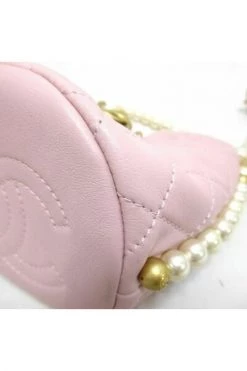 Chanel Vintage Vintage Tassen Pre-owned Matelasse Pearl Chain Bucket Bag Pink -Goedkope Chanel Vintage winkel b8e6b6dd07094fa43354fd1539d0dd04