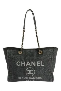 Chanel Vintage Vintage Tassen Pre-owned Tote Bags Gray -Goedkope Chanel Vintage winkel b943eb3957cb417ffe893836ee1ed066