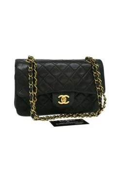 Chanel Vintage Vintage Tassen Pre-owned Leather Chanel-bags Black