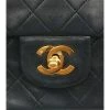 Chanel Vintage Vintage Tassen Pre-owned Medium Double Flap Bag Black