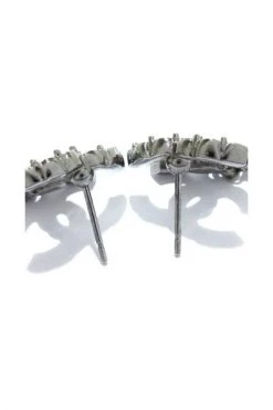 Chanel Vintage Vintage Sieraden Pre-owned Metal Earrings Gray -Goedkope Chanel Vintage winkel ba136697eaa68d5a1fd3018fd11daa96