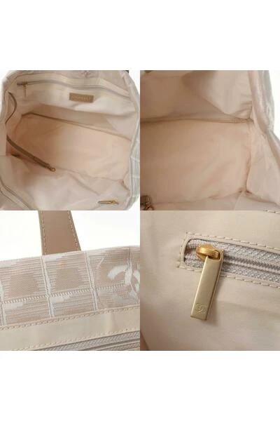 Chanel Vintage Vintage Tassen Tote Bags Beige 2 Chanel Vintage Vintage Tassen Tote Bags Beige - Afbeelding 2