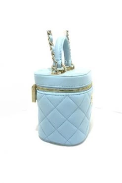 Chanel Vintage Vintage Tassen Pre-owned Leather Chanel-bags Blue -Goedkope Chanel Vintage winkel bb07359dbe52b9c72c7308cf1c7a87bb