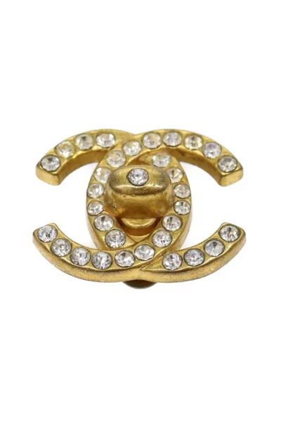 Chanel Vintage Vintage Sieraden Pre-owned Earrings Yellow 3 Chanel Vintage Vintage Sieraden Pre-owned Earrings Yellow - Afbeelding 3