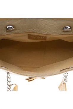 Chanel Vintage Vintage Tassen Pre-owned Leather Chanel-bags Beige