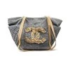 Chanel Vintage Vintage Tassen Pre-owned Denim Chanel-bags Blue
