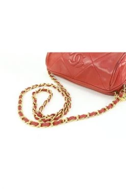 Chanel Vintage Vintage Tassen Pre-owned Leather Chanel-bags Red