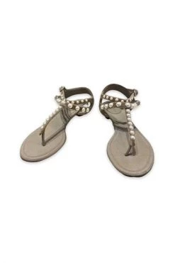 Chanel Vintage Vintage Schoenen Pre-owned Leather Sandals Brown -Goedkope Chanel Vintage winkel bdc88e5f5d5ea62b69f322851c2b8651