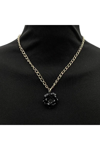 Chanel Vintage Vintage Sieraden Pre-owned Metal Necklaces Black 2 Chanel Vintage Vintage Sieraden Pre-owned Metal Necklaces Black - Afbeelding 2