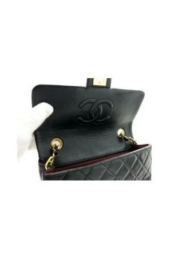 Chanel Vintage Vintage Tassen Pre-owned Mini Square Small Chain Shoulder Bag Crossbody Quilt Black -Goedkope Chanel Vintage winkel be270ee0d341cdbf5928c9e843c3aa6c