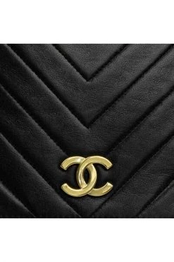 Chanel Vintage Vintage Tassen Pre-owned Cross Body Bags Black -Goedkope Chanel Vintage winkel be9c535978361a4adb2a295c1a066472