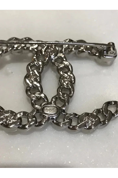 Chanel Vintage Vintage Sieraden Pre-owned Metal Chanel-jewelry Gray 3 Chanel Vintage Vintage Sieraden Pre-owned Metal Chanel-jewelry Gray - Afbeelding 3
