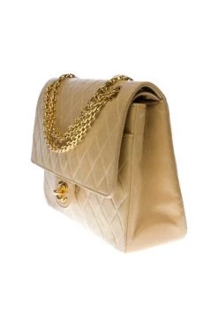 Chanel Vintage Vintage Tassen Pre-owned Leather Chanel-bags Beige -Goedkope Chanel Vintage winkel bf71c866dfebc246b28a016a75eed6ff