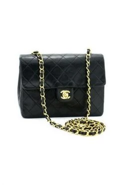 Chanel Vintage Vintage Tassen Pre-owned Leather Flap Bag Black -Goedkope Chanel Vintage winkel bff4f3d35876ce3232a46fe03b65d3eb