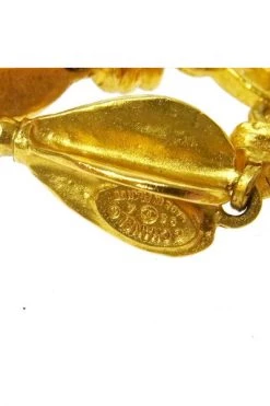 Chanel Vintage Vintage Sieraden Pre-owned Metal Chanel-jewelry Yellow