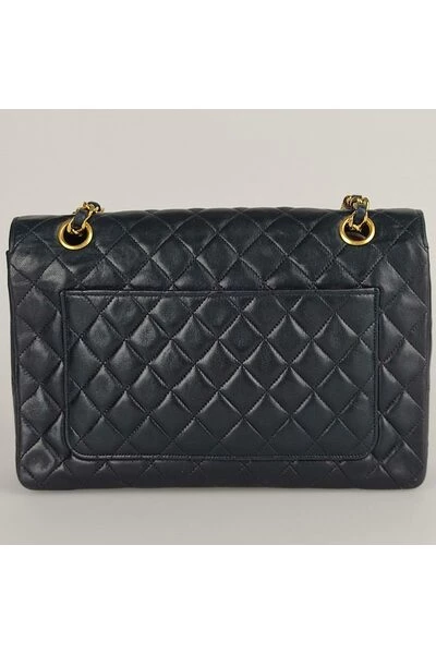 Chanel Vintage Vintage Tassen Pre-owned Borsa Classica Timeless Anno 89-91 Blue 4 Chanel Vintage Vintage Tassen Pre-owned Borsa Classica Timeless Anno 89-91 Blue - Afbeelding 4